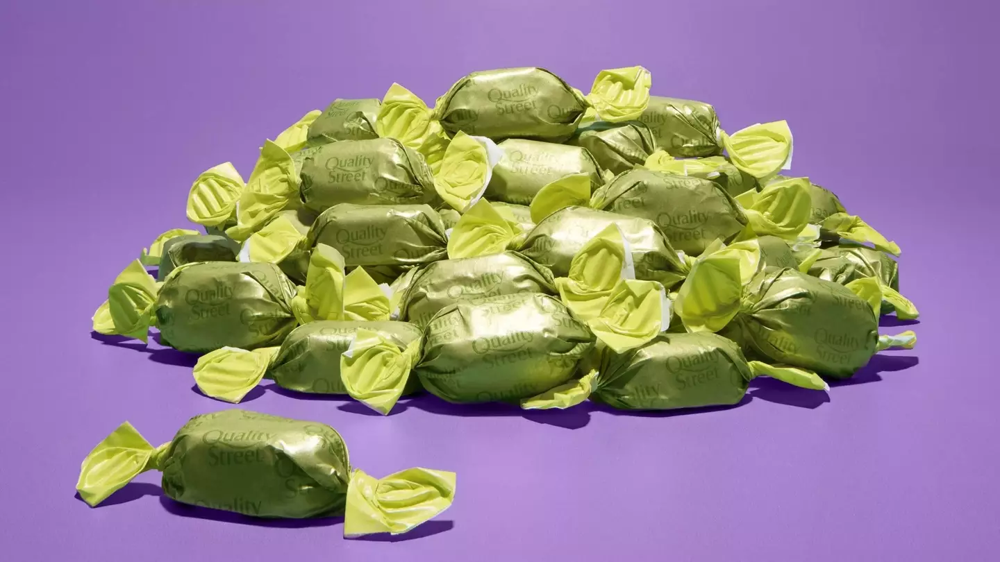 The upcoming Quality Street mystery sweet, as shown in Nestlé's announcement (Nestlé)