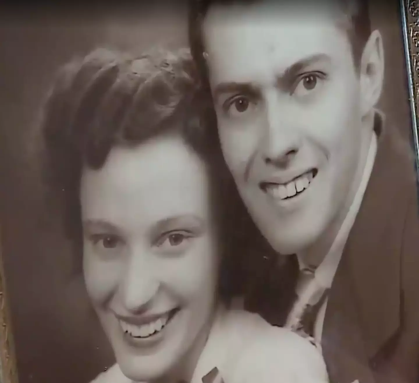 Gertrude with her late husband (WGN-TV)