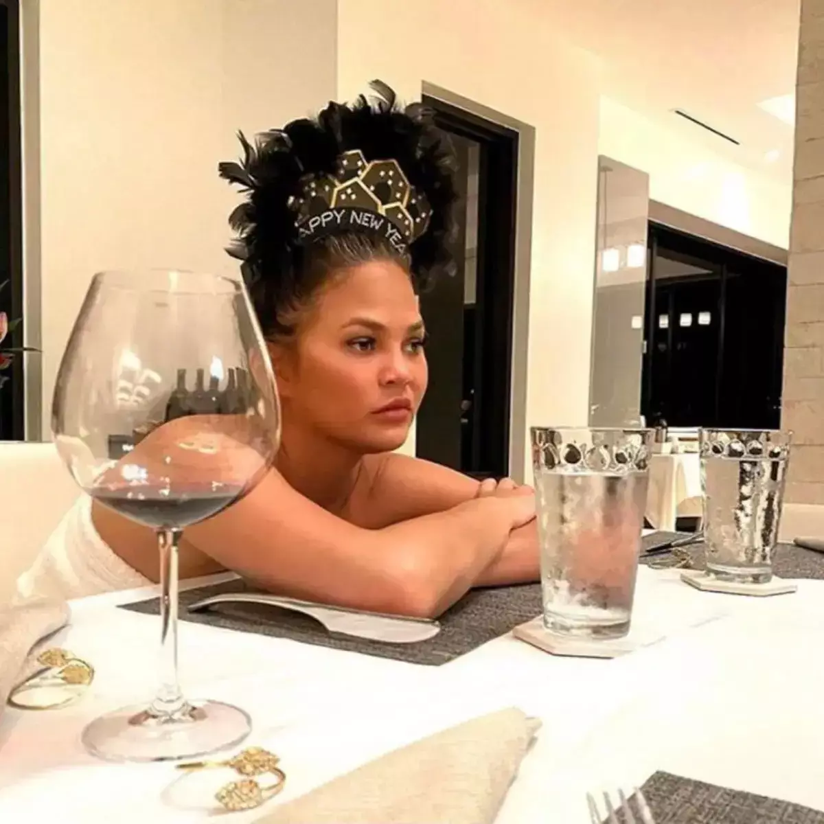 The Star Search personality said she has 'no desire' to rehash her drinking habits (Instagram/@chrissyteigen)