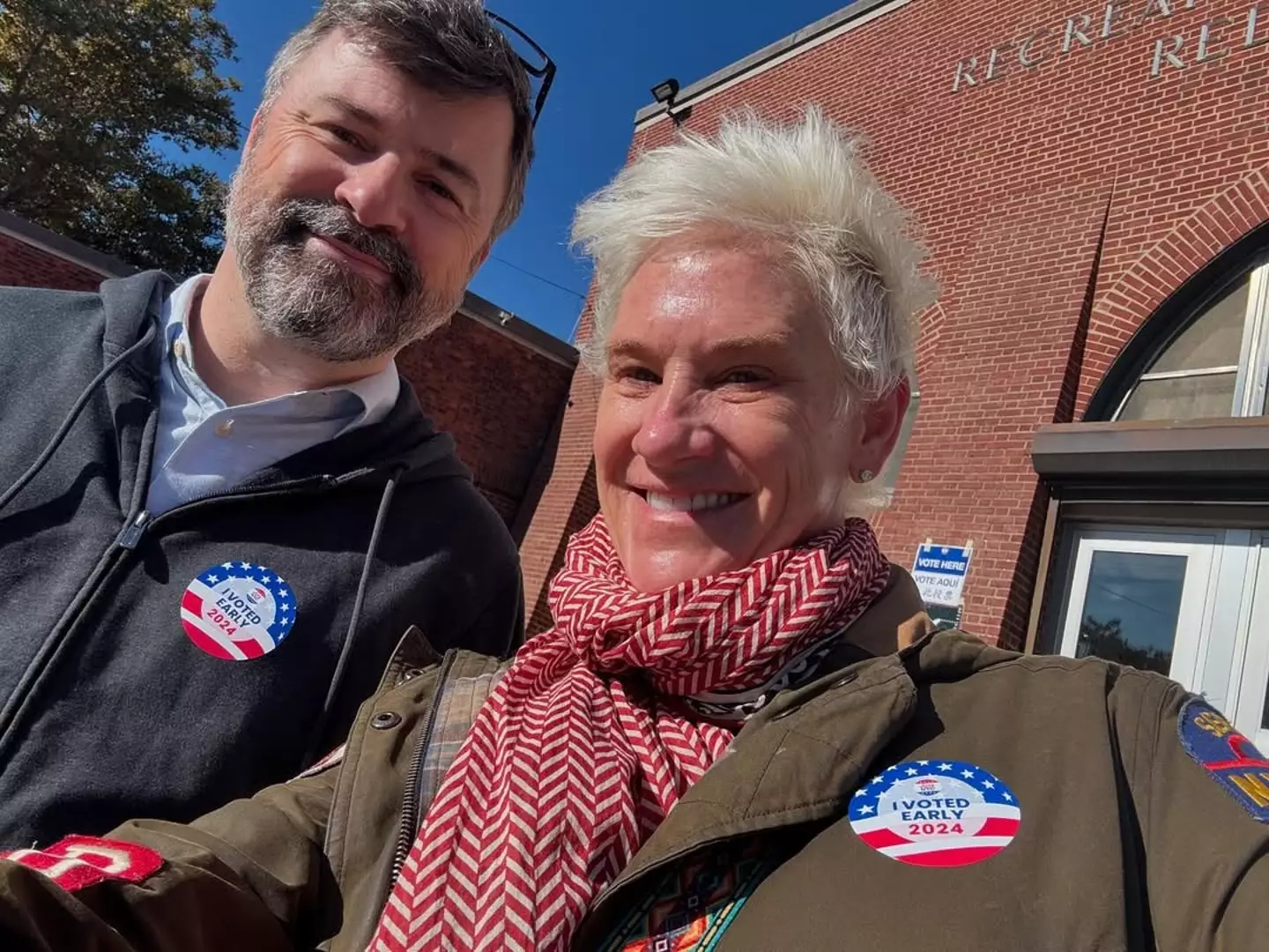 Burrell with husband Stuart Claxton (Instagram/@chefanneburrell)