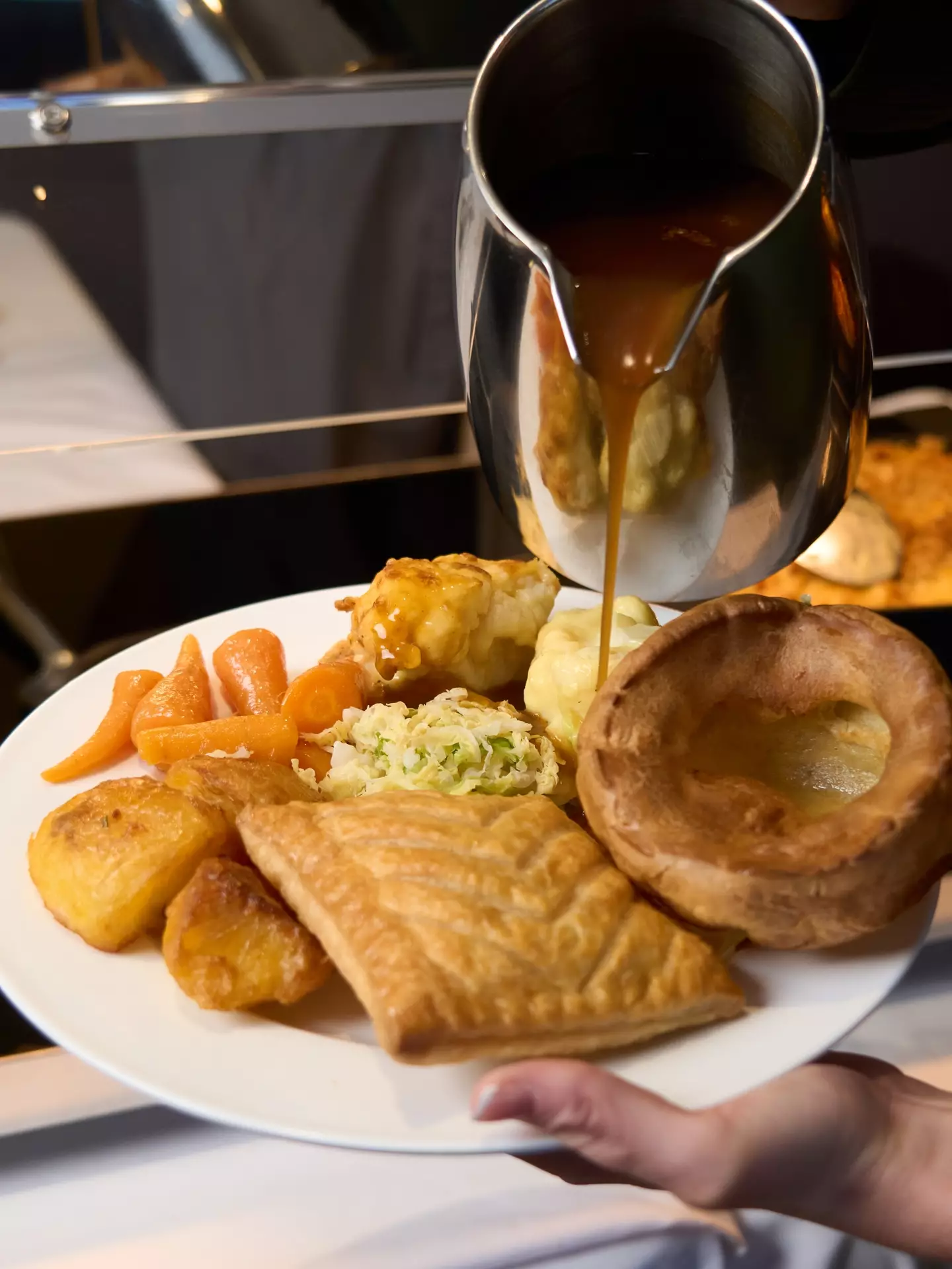 The Golden Flake Tavern's new Greggs bake-based sunday roast (Greggs)