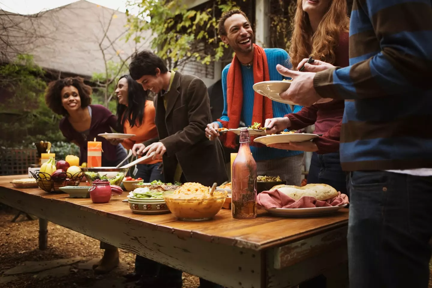 Buffets aren't exactly biologically-secure (Jupiterimages/Getty Images)