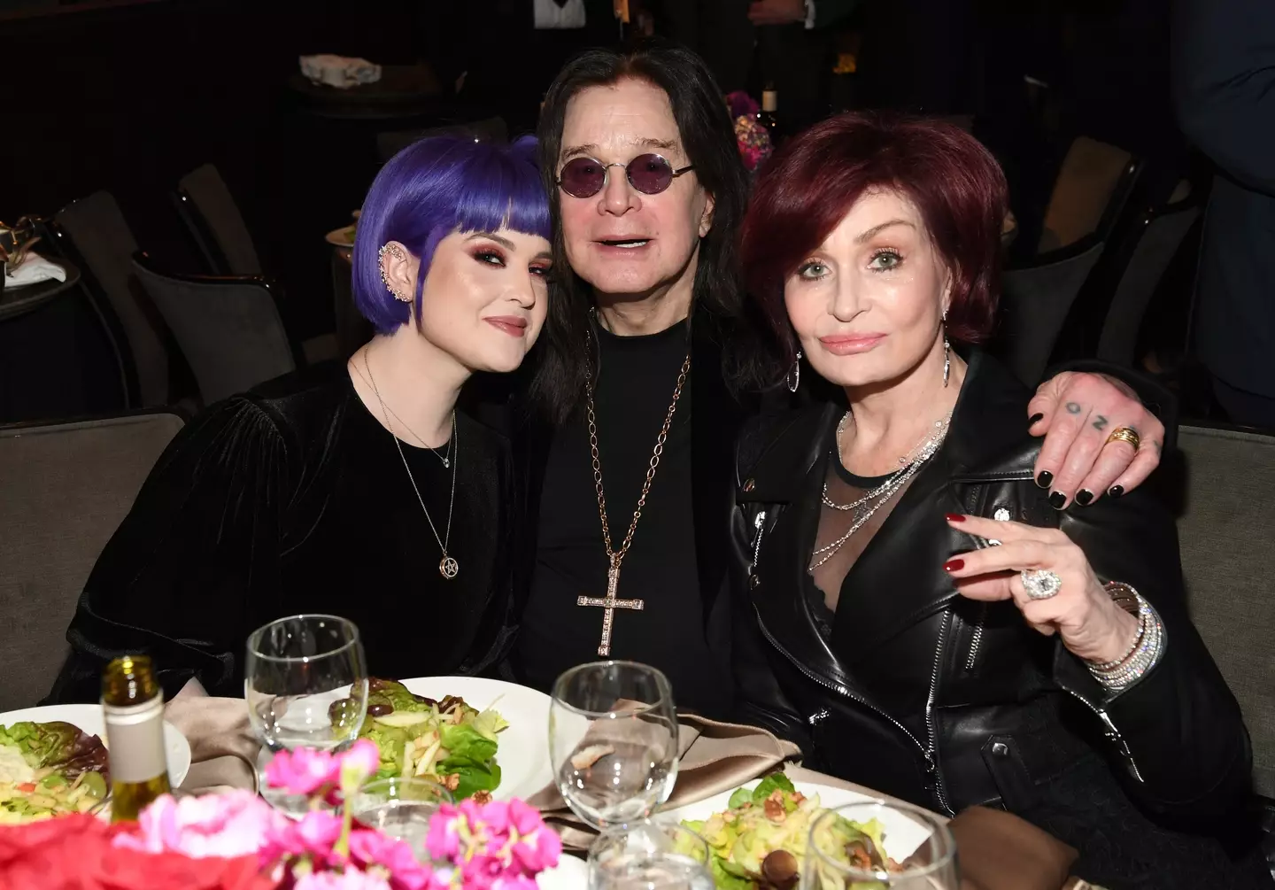 Ozzy with wife Sharon (right) and daughter Kelly (left) (Kevin Mazur / Contributor/Getty Images)