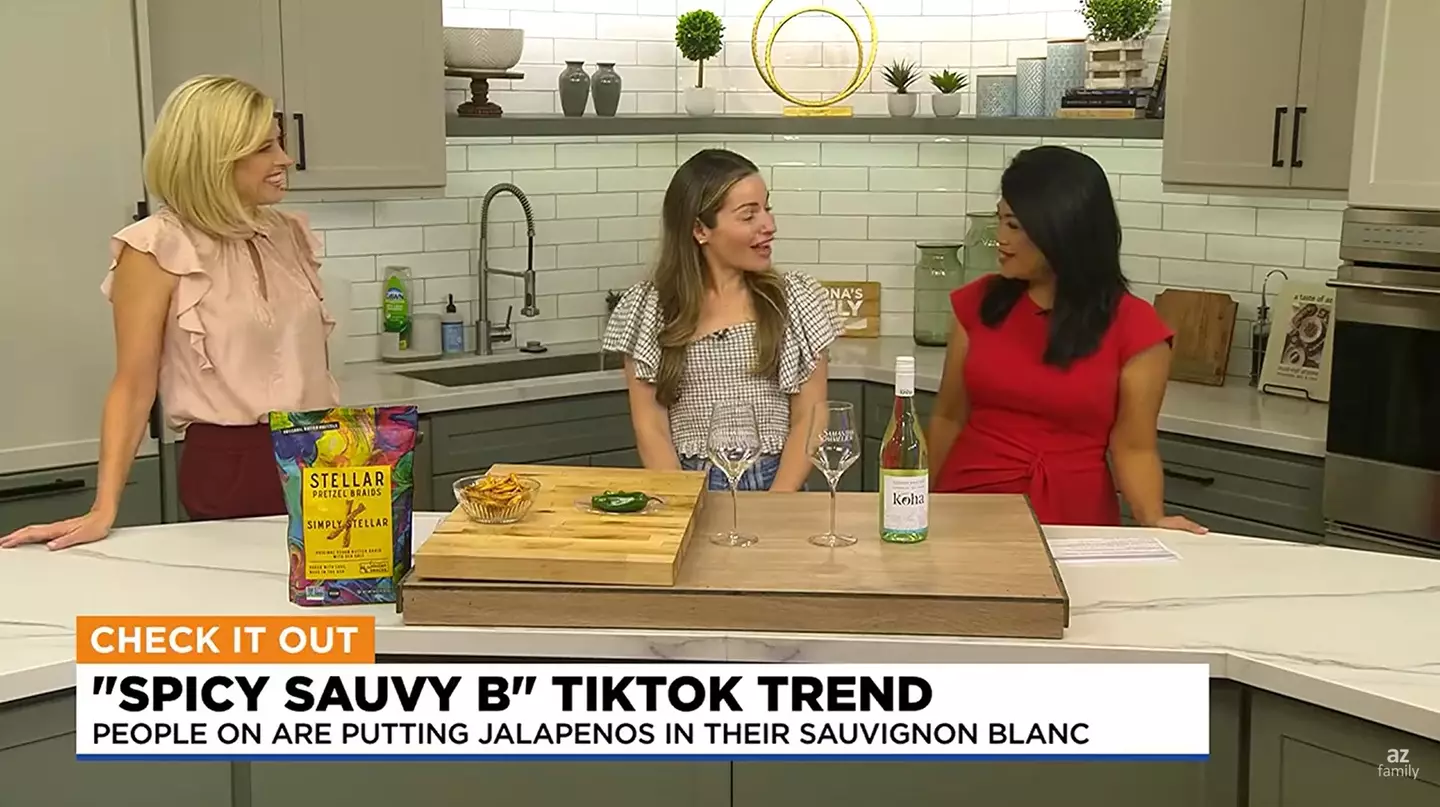 Samantha Capaldi-Lichtner, a certified sommelier, talking through the trend on Good Morning Arizona (CBS)