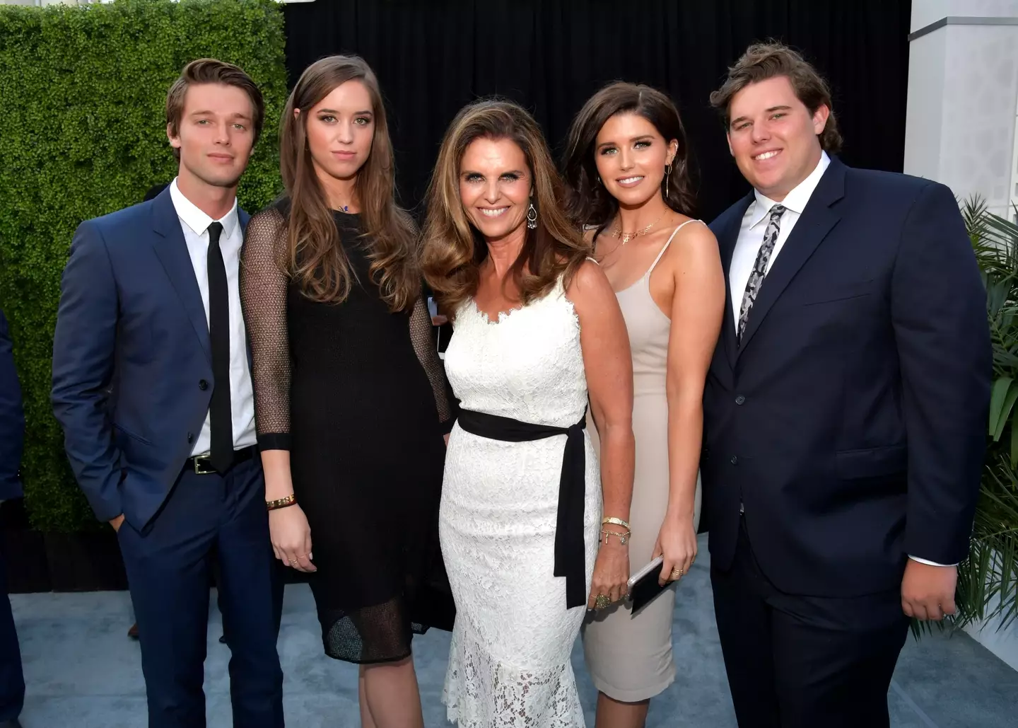 Schwarzenegger (right) with his family in 2016 (Lester Cohen/Getty Images)