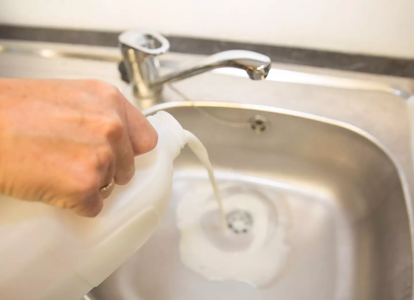 Many people confessed to pouring old milk down the drain (Getty Stock Images)