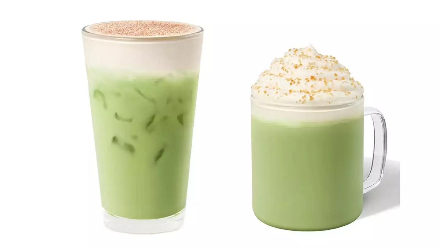 The Starbucks festive 2025 menu also includes new matcha flavours, available both hot and cold (Starbucks)