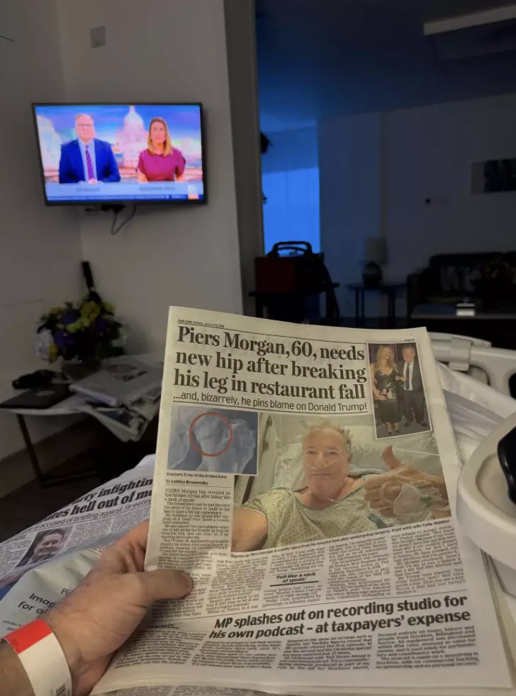 The bed-bound TV presenter has been candid about his health in the past (Instagram/piersmorgan)