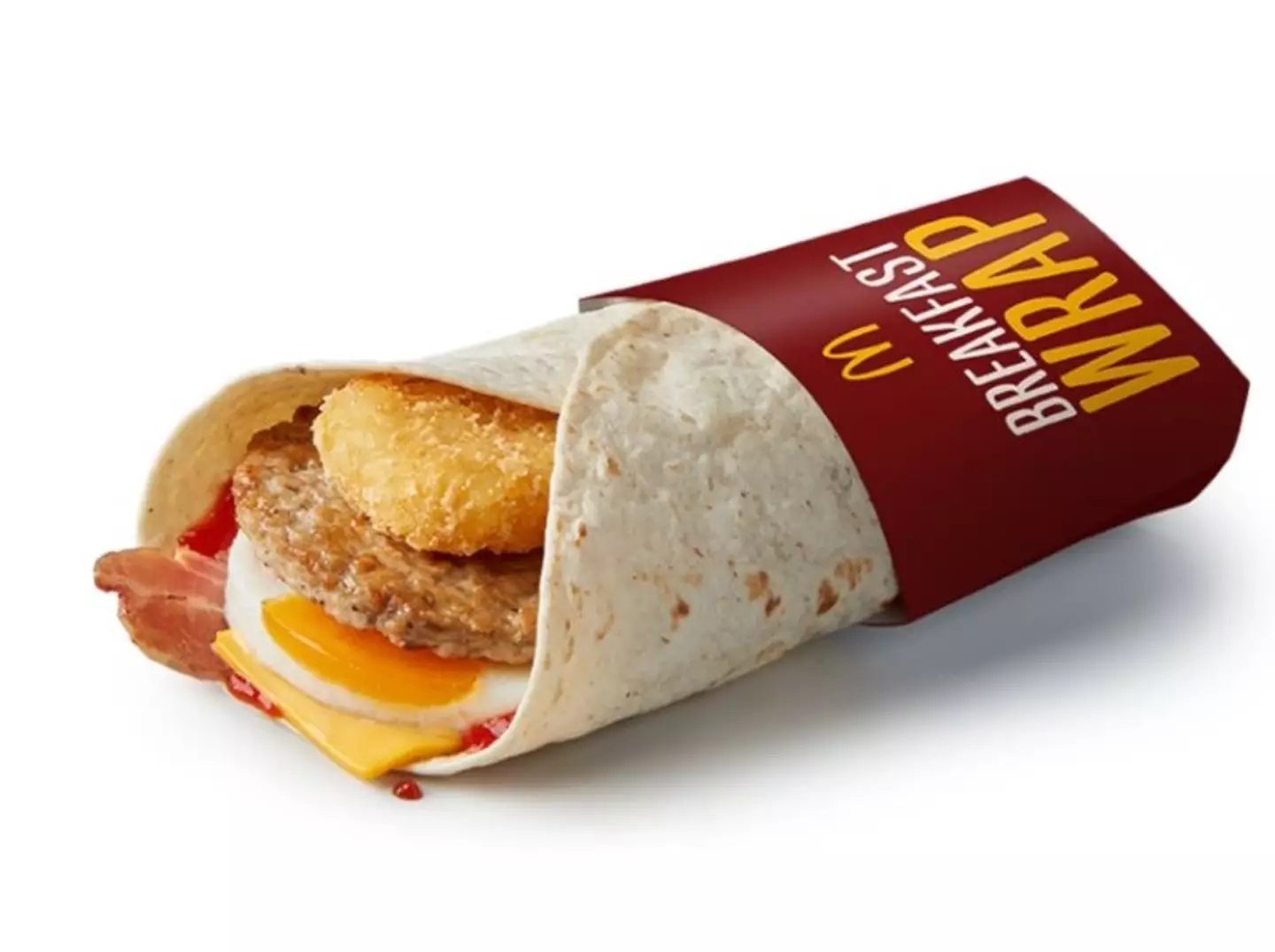 A breakfast wrap from McDonald's.