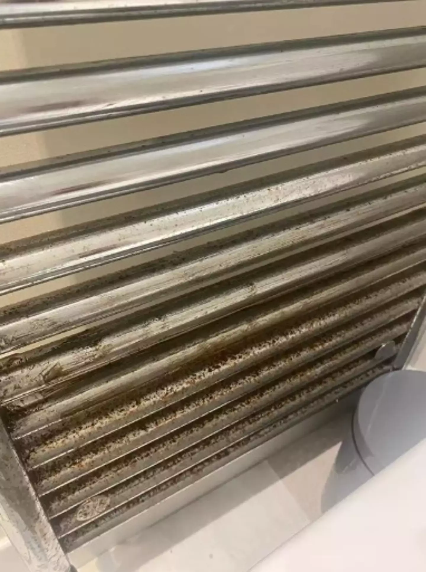 A rusty radiator pre-ketchup (Family Lowdown Tips & Ideas/Facebook)