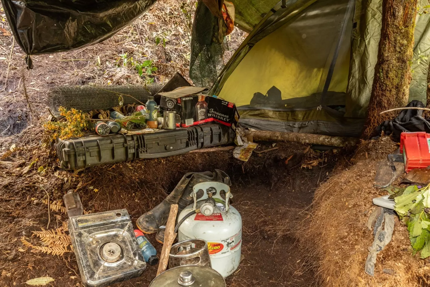 A view inside the campsite (New Zealand Police)