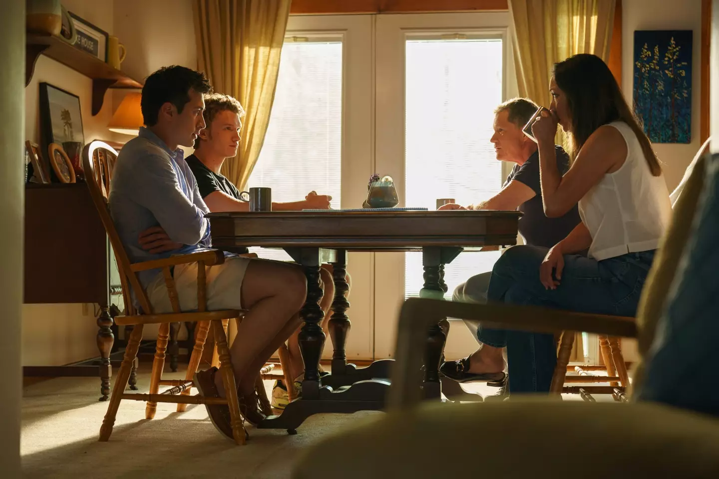 Heated Rivalry's dinner scene has gone viral on social media (HBO/Sabrina Lantos)