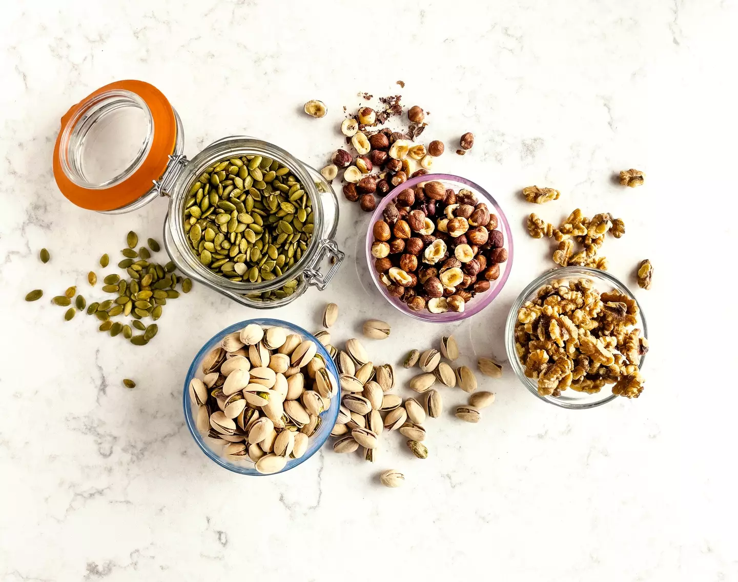 Nuts and seeds are packed with healthy fats (Claudia Totir/Getty Images)