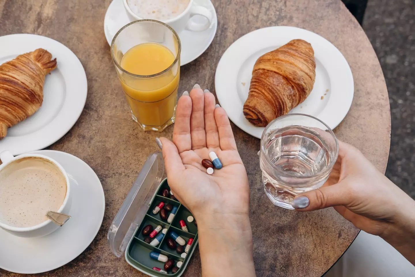 Switching coffee for orange juice could help with the uptake of iron (Getty Stock)
