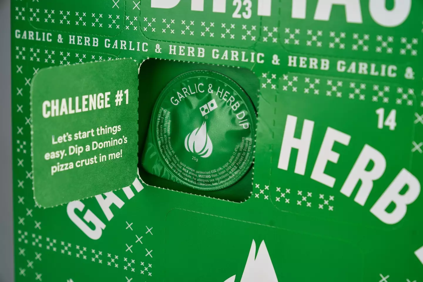 The ultimate treat for Garlic & Herb Dip devotees this Christmas (Domino's)