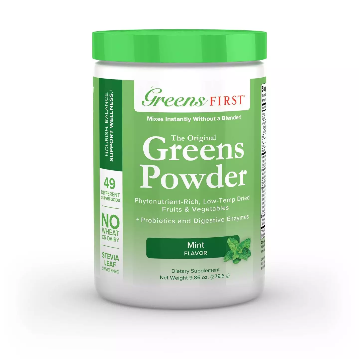 Greens powder was handed out in the gift bags (Greens First)
