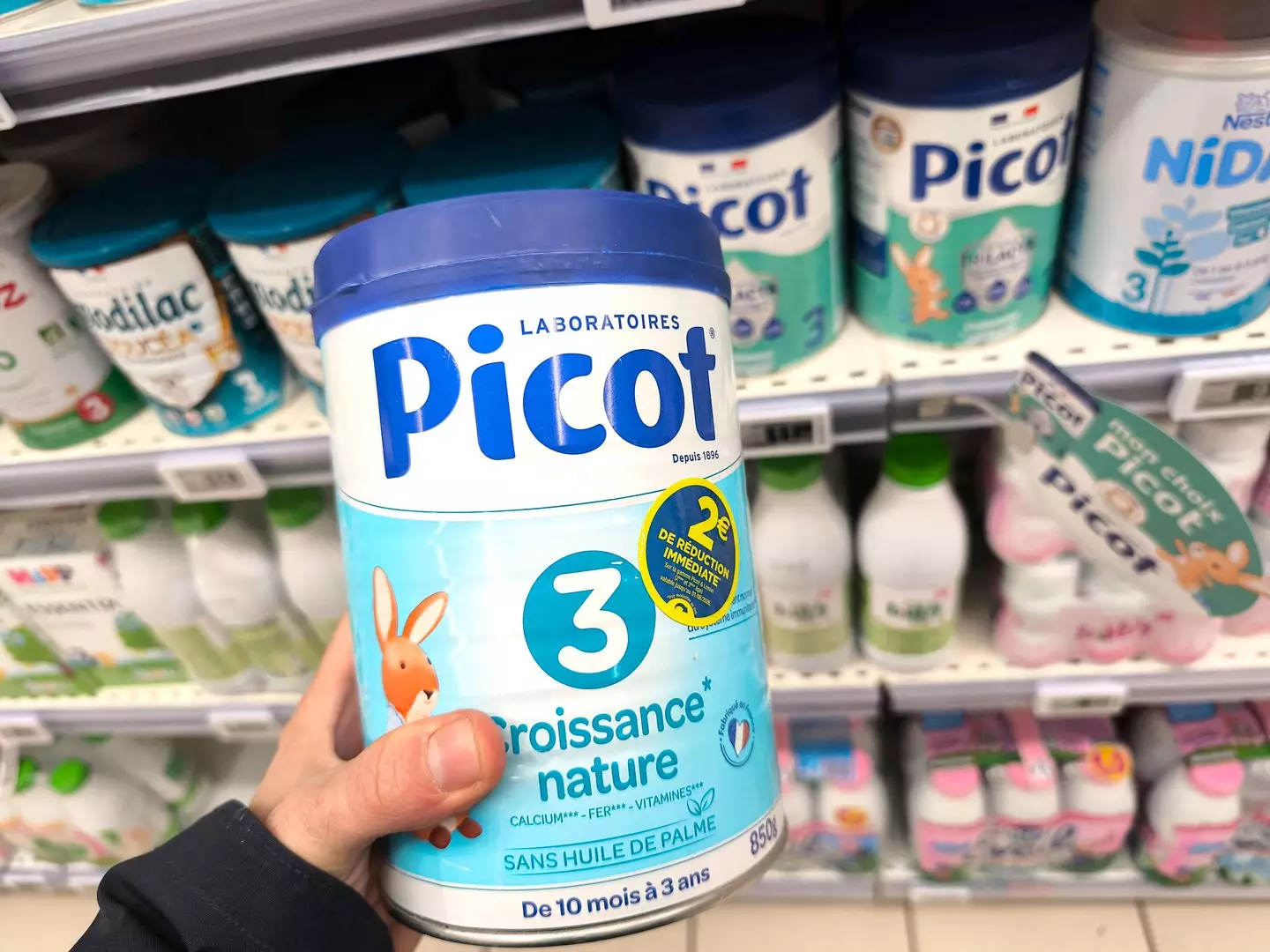 Various Picot brand and other labels produced by Lactalis have been impacted by the recalls (Nicolas Guyonnet / Hans Lucas / AFP via Getty Images)