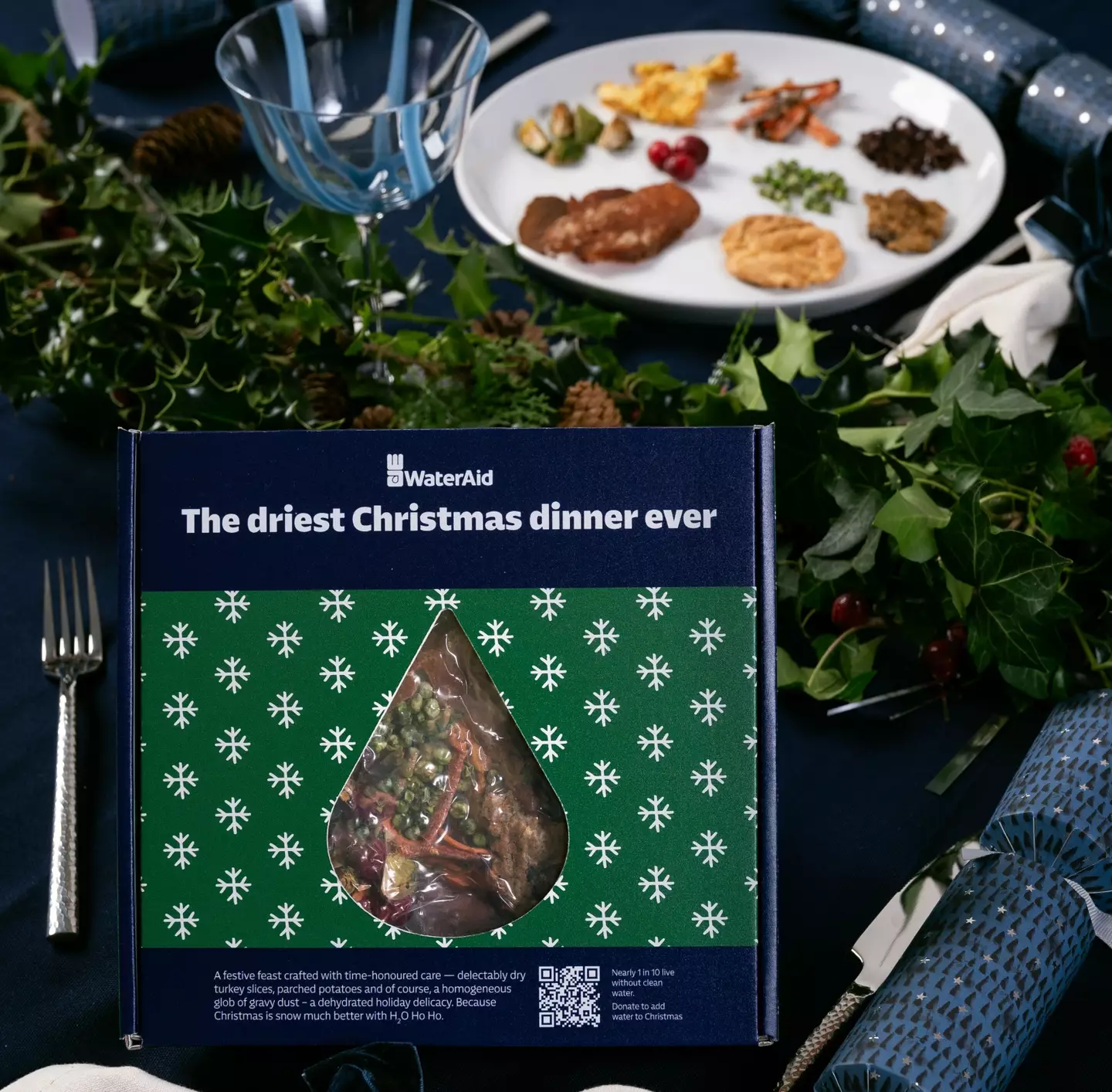A festive feast stripped back to expose the hidden cost of water (WaterAid)