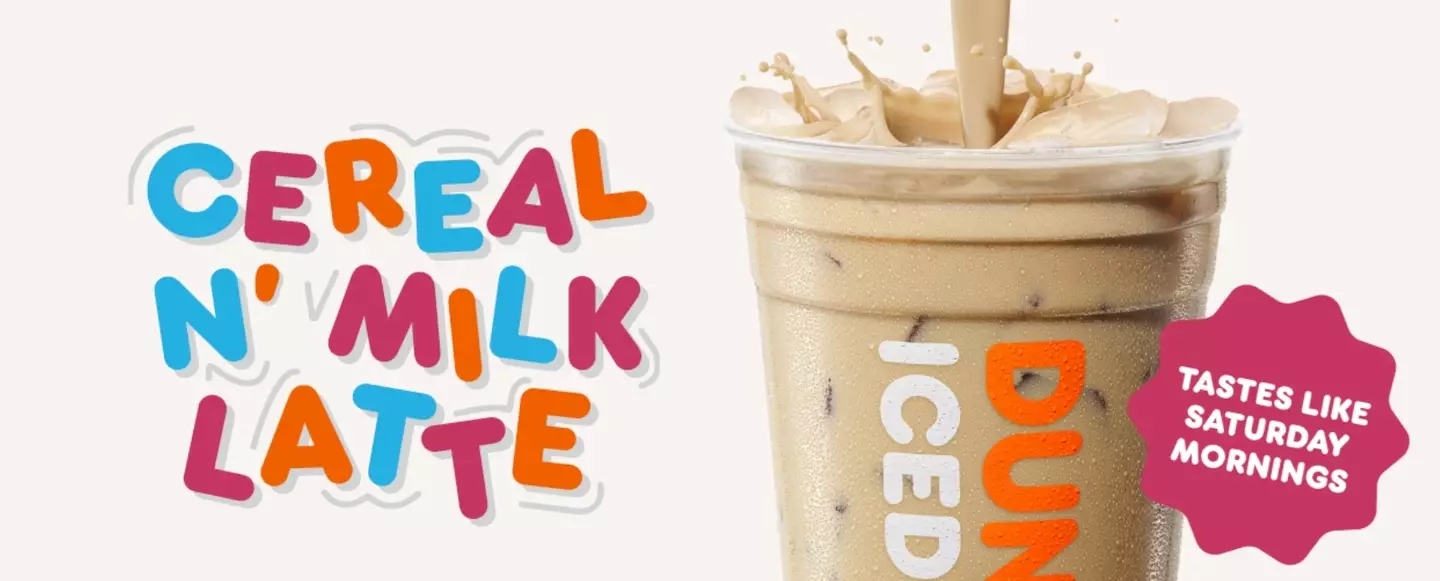 The new Cereal n Milk latte (Dunkin')
