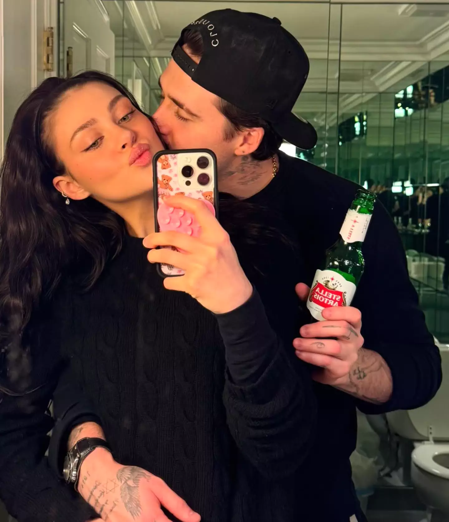 Beckham with wife Nicola Peltz (Instagram/@brooklynpeltzbeckham)