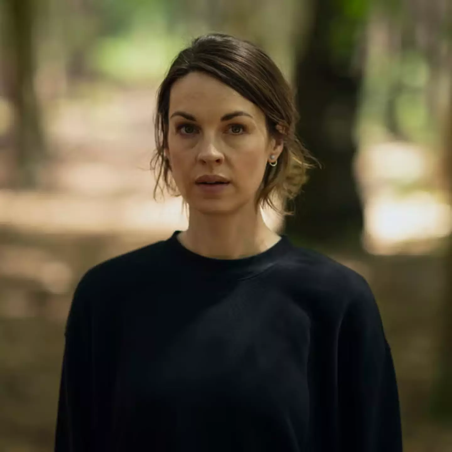 Jessica Raine stars as insomniac social worker, Lucy Chambers (Amazon Prime)