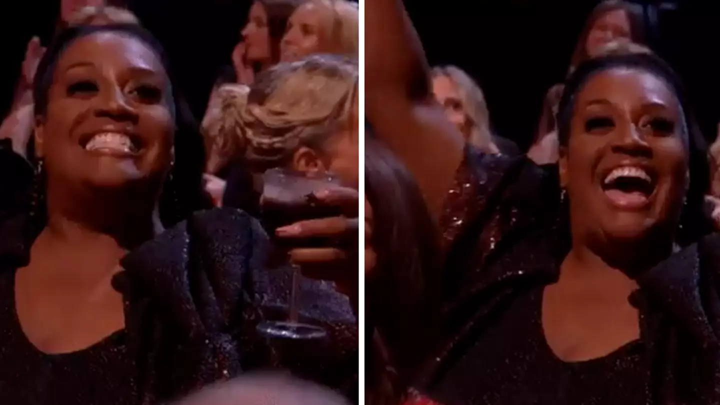 People are calling Alison Hammond spilling her wine at NTAs 'peak' British TV