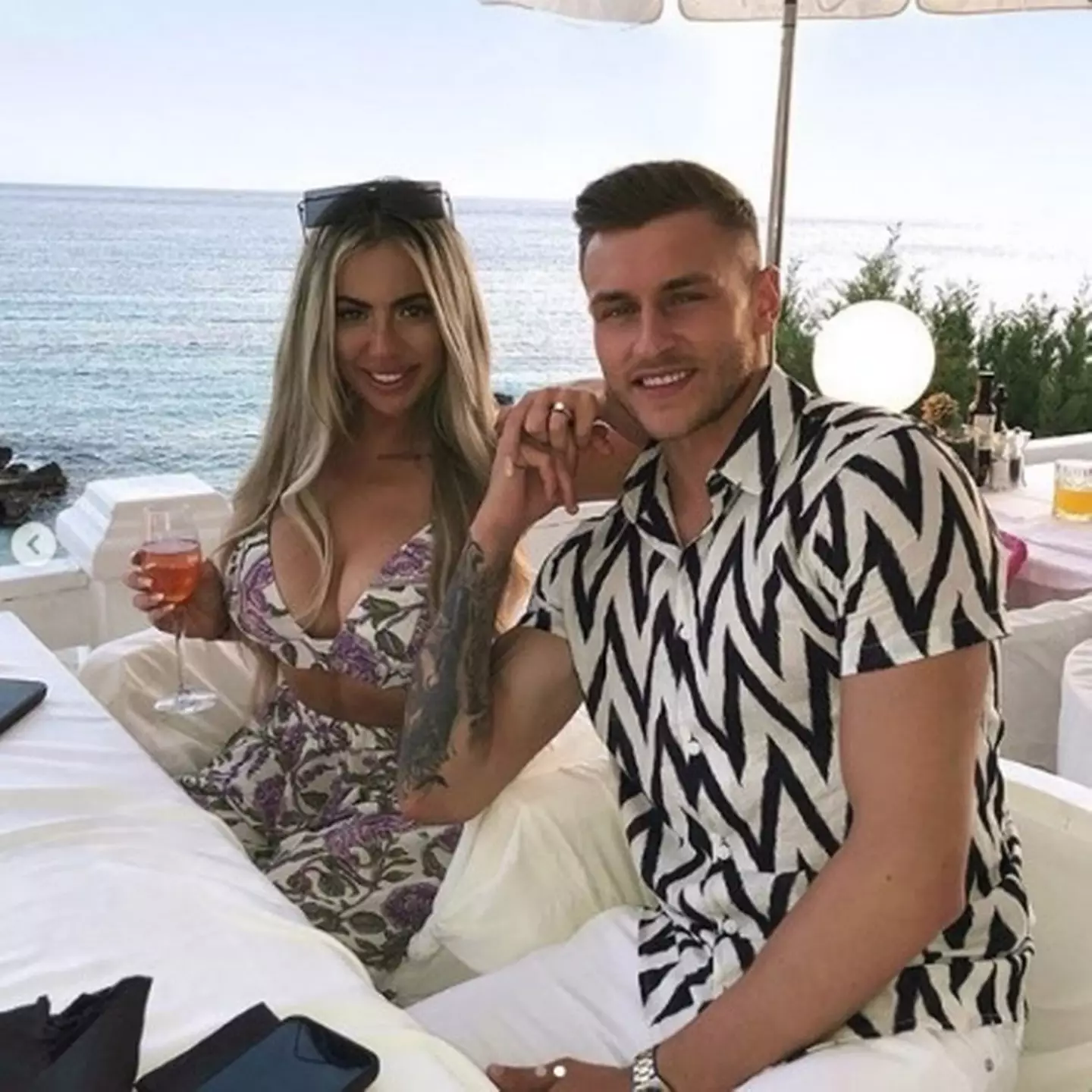 The couple got married last year.