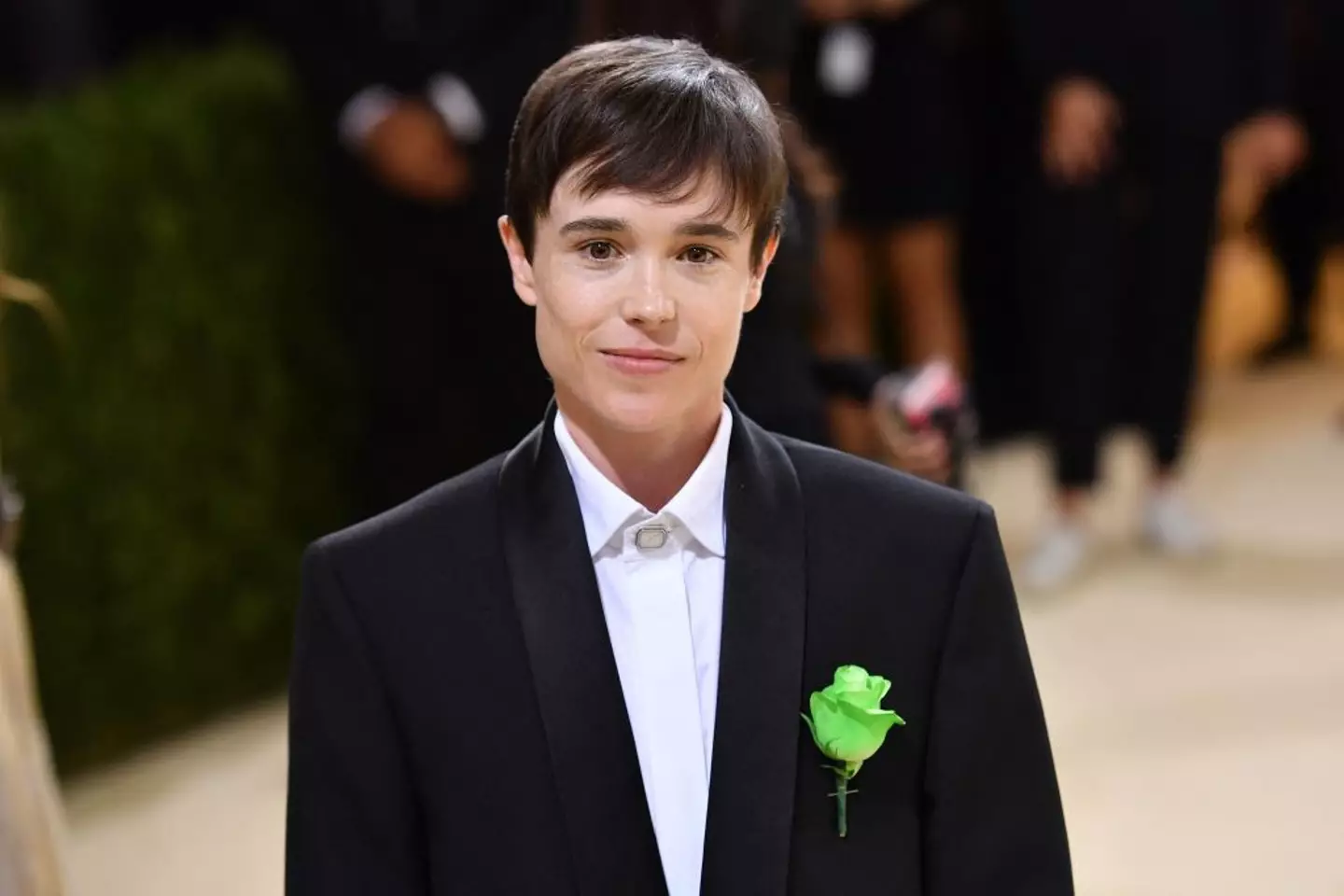 Page has been a strong voice in the LGBTQ+ community ever since sharing news of his transition in 2020 (ANGELA WEISS / Contributor)