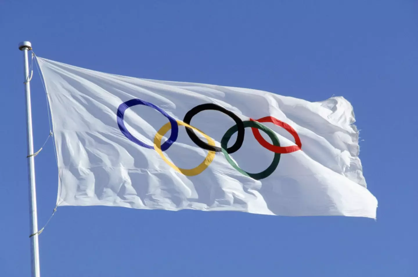 The logo 'expresses the activity of the Olympic Movement and represents the union of the five continents and the meeting of athletes from throughout the world'. (Getty Images/Getty Images North America)
