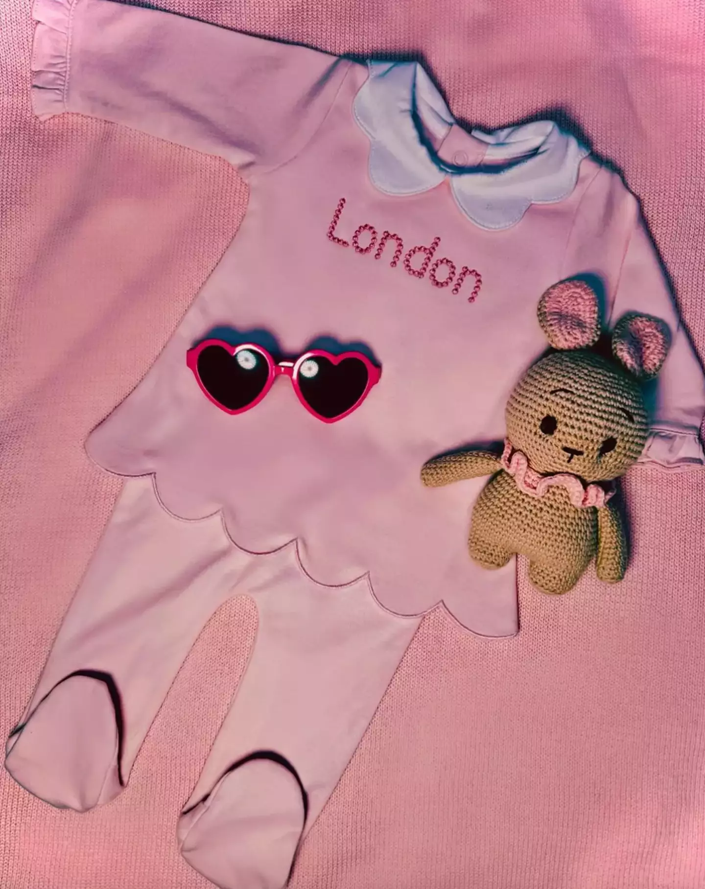 Paris welcomed daughter London last November.