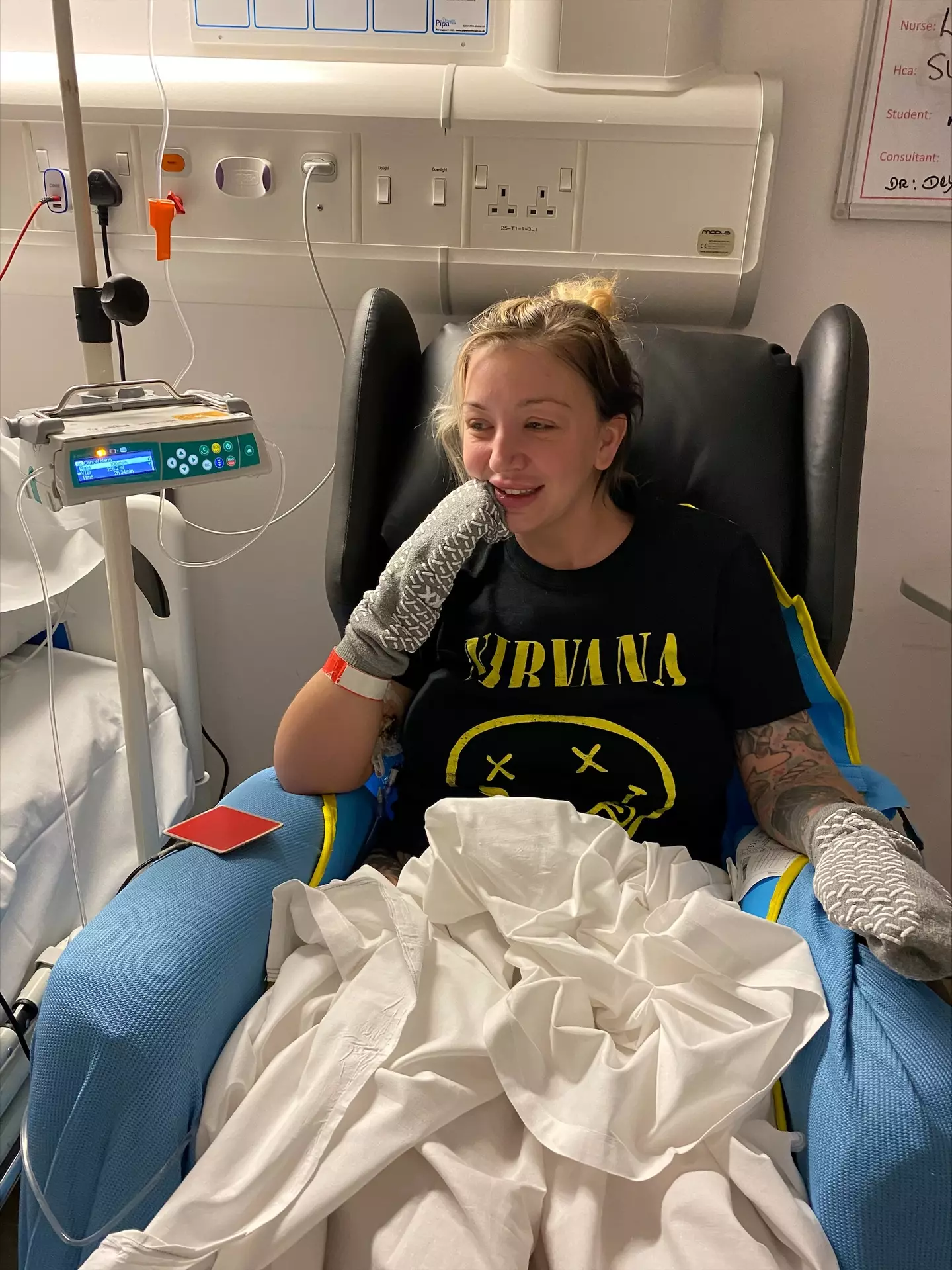 Sadie was left disabled after her sepsis treatment was delayed.