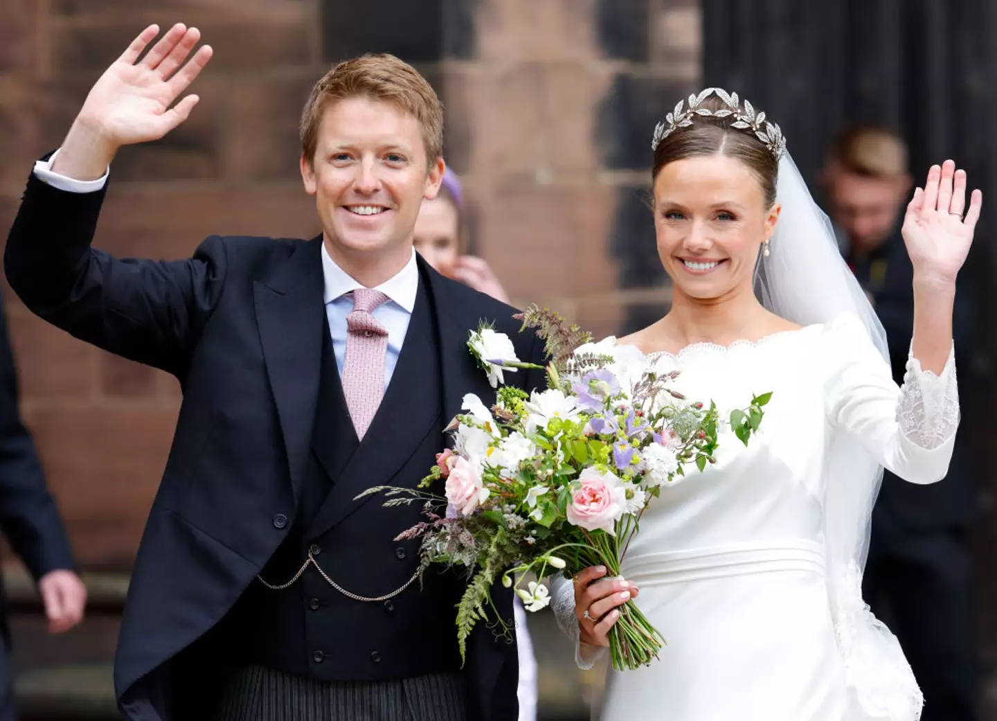 Hugh Grosvenor and his wife Olivia, who tied the knot last year, have welcomed their first child together (Max Mumby/Indigo/Getty Images)