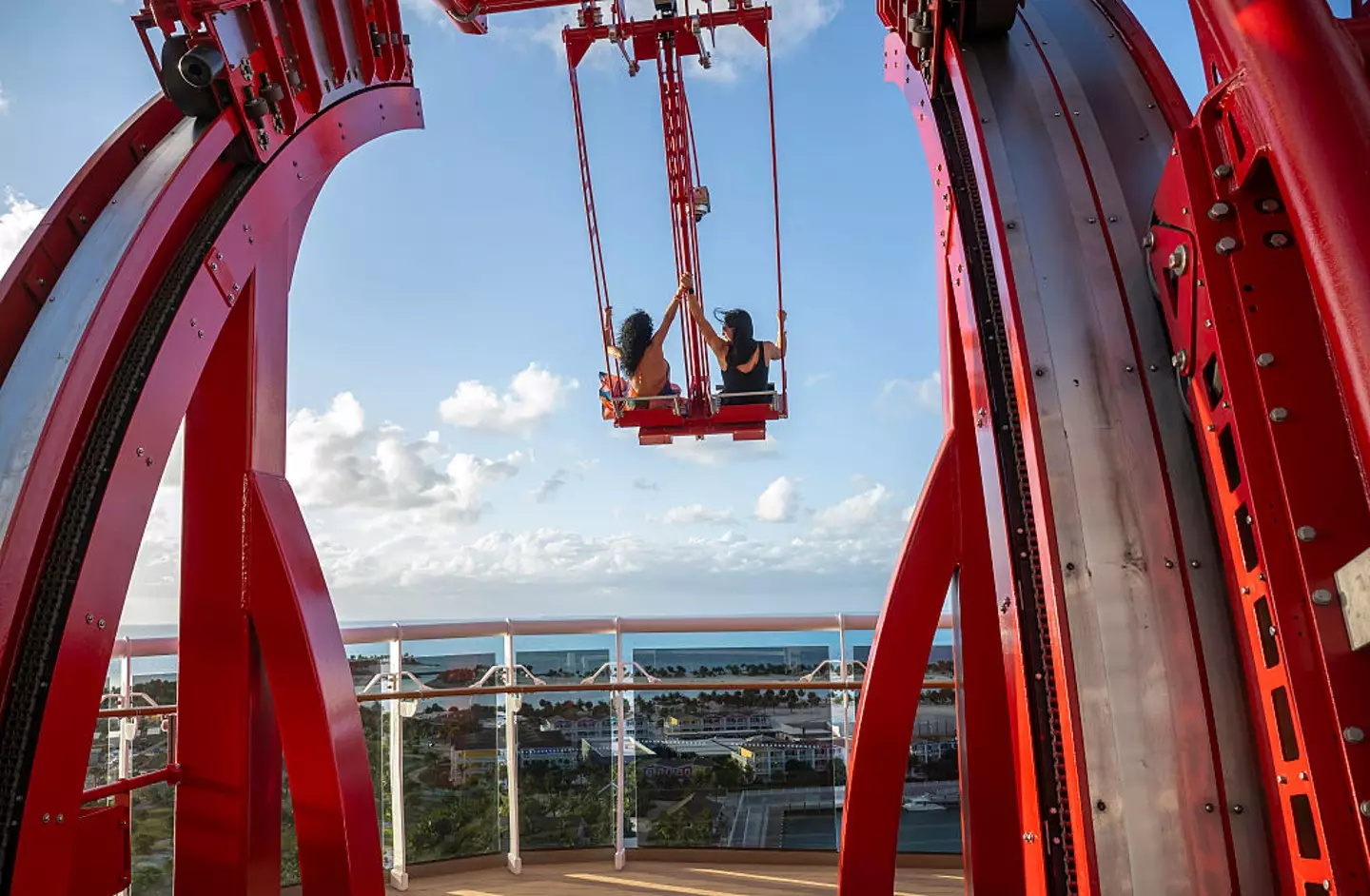 The Cliffhanger is one of the ship's most popular attractions... and believe me, it's much scarier than it looks! (Anthony Devlin/Getty Images for MSC World America)