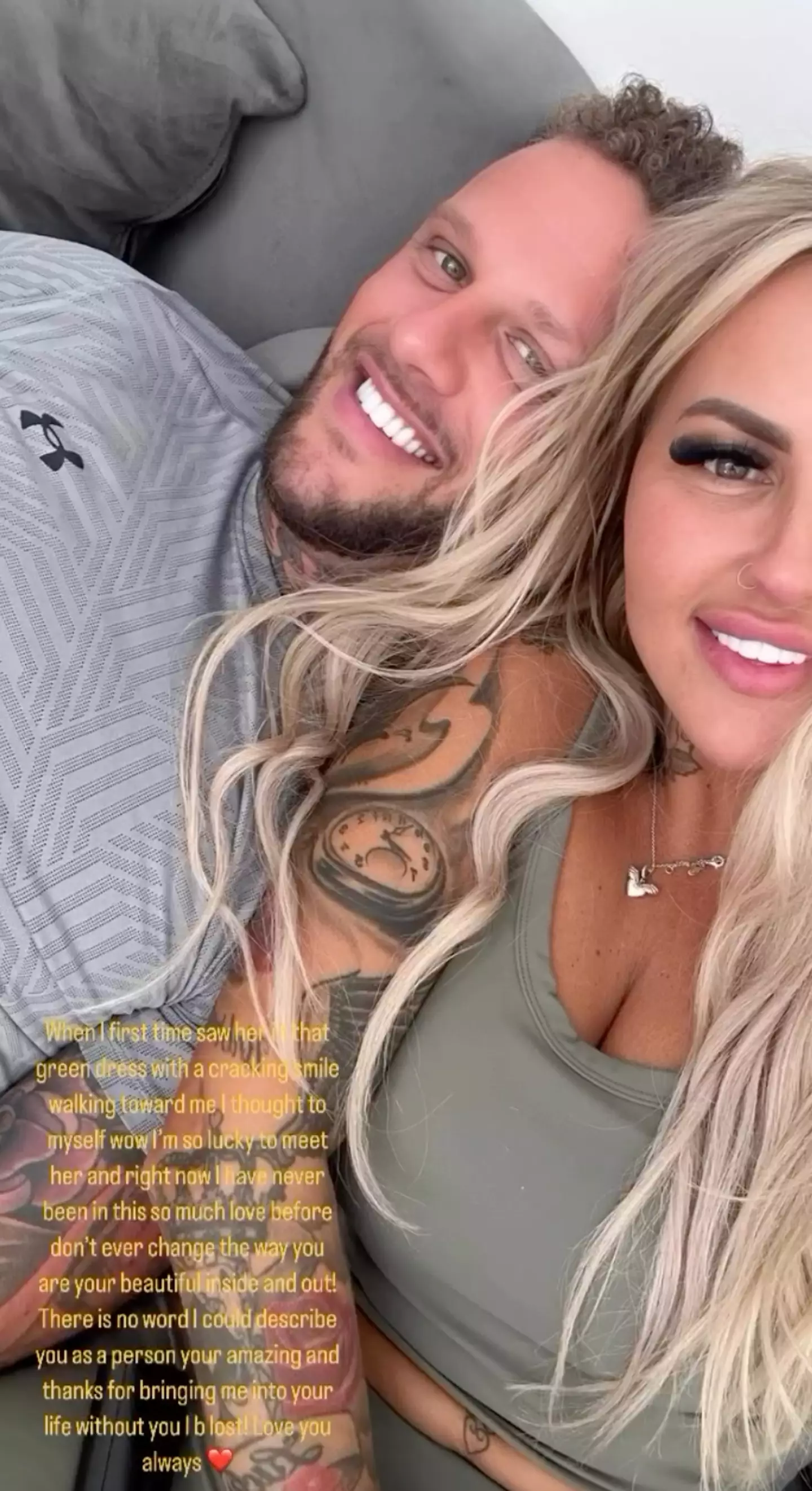 Ross and his new girlfriend (Instagram/@mccarthy91_)