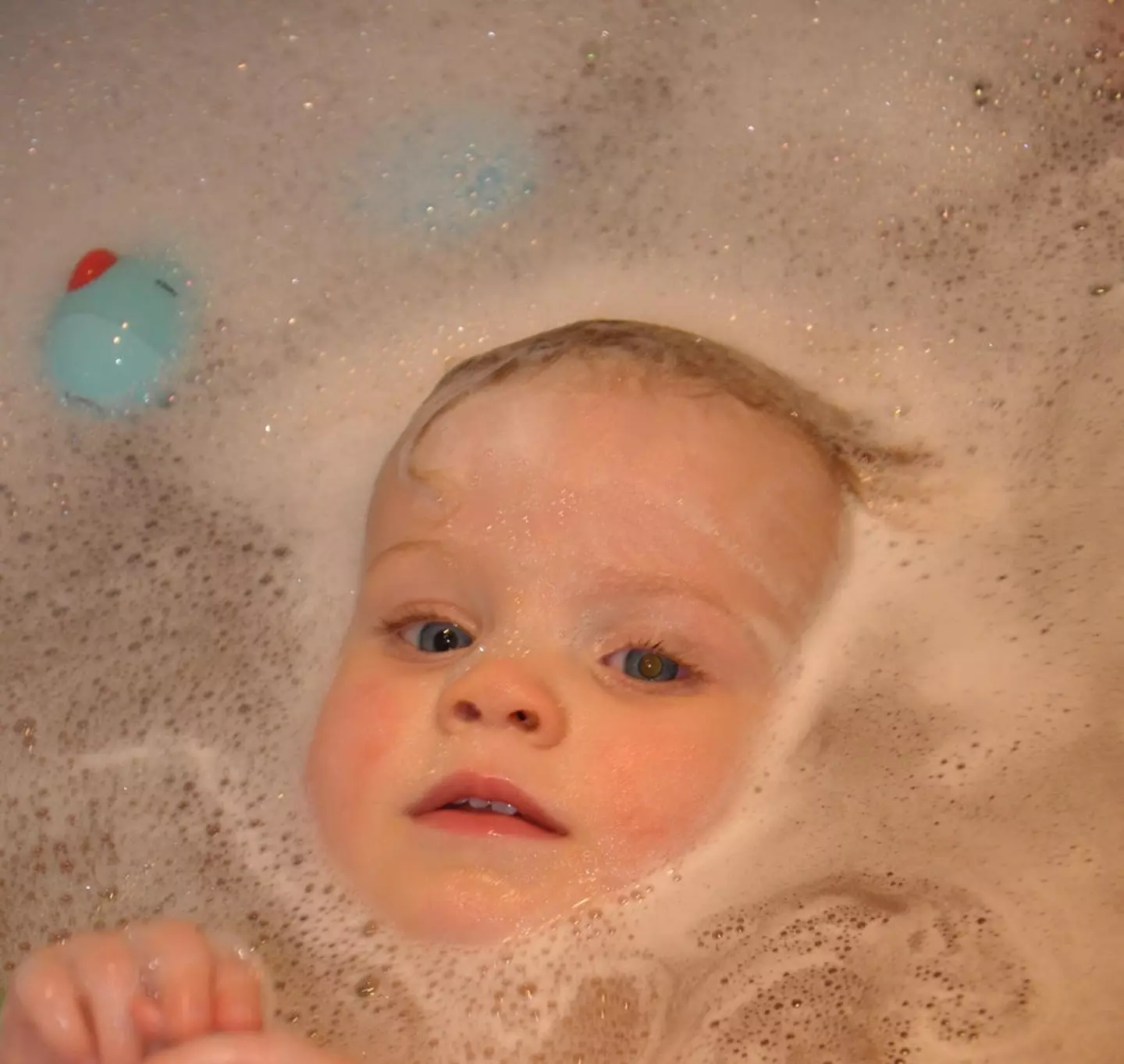 Amber's parents noticed a 'glow' in her left eye.