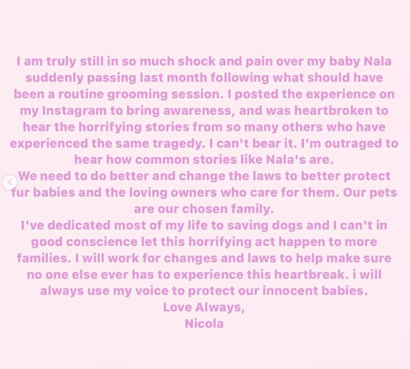 Her fans rallied around her. (Instagram/@nicolaannepeltzbeckham)