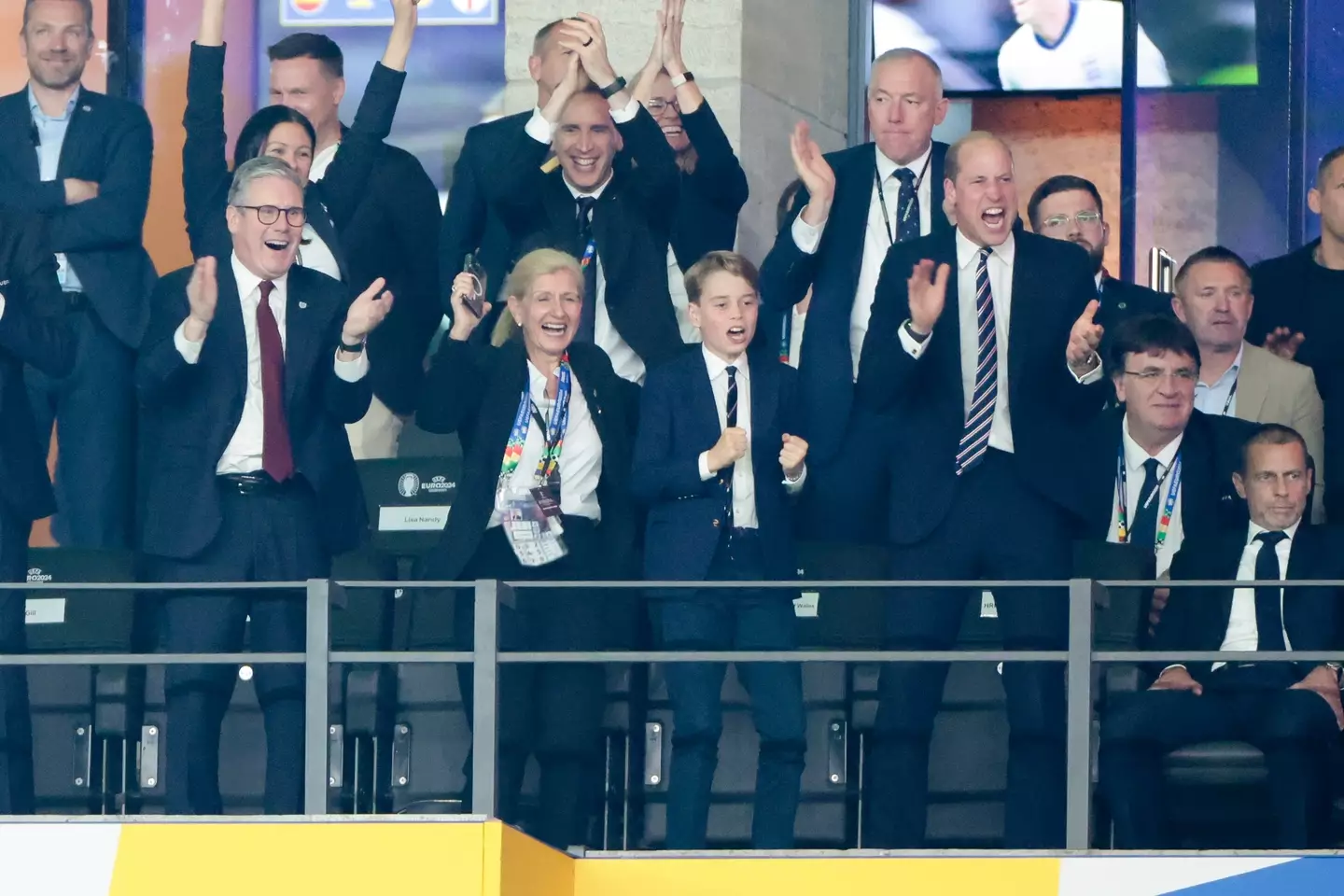 Prince George attended the Euros final in Berlin on Sunday evening. (Jean Catuffe/Getty Images)