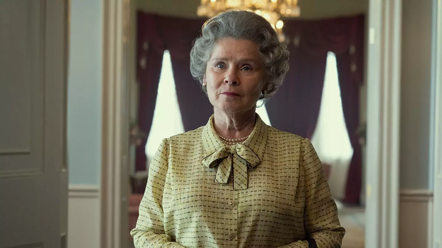Imelda Staunton as Queen Elizabeth.