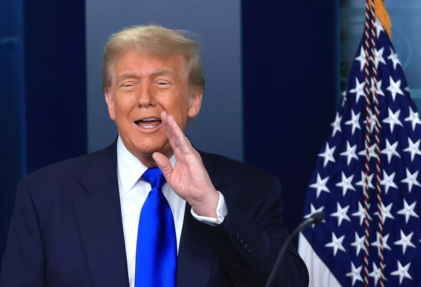 Trump's latest rant about water pressure has left people a little confused (Joe Raedle/Getty Images)
