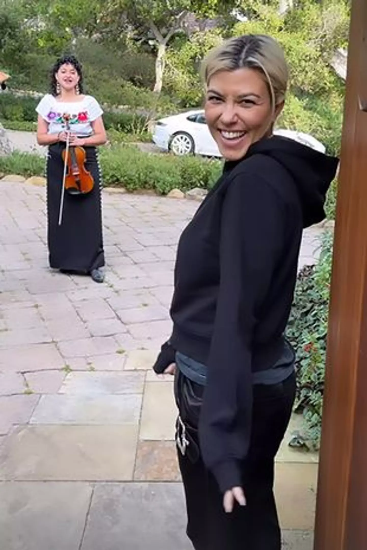 The reality star had just woken up from a 'birthday nap'.