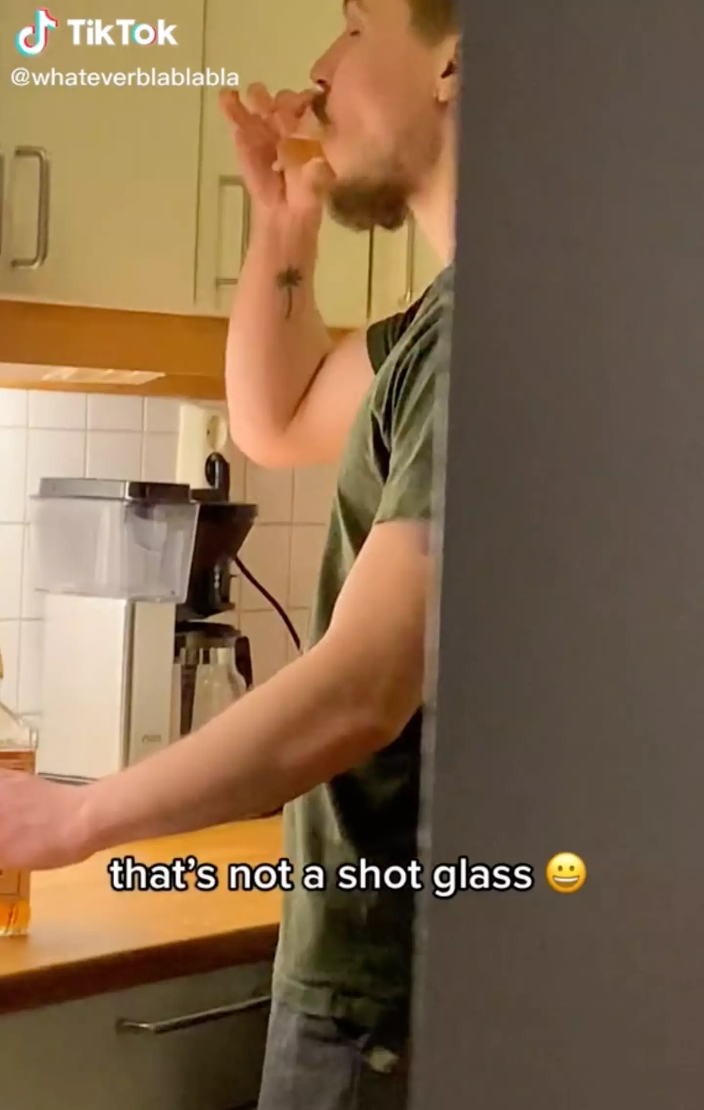 This man mistook a menstrual cup for a shot glass. (