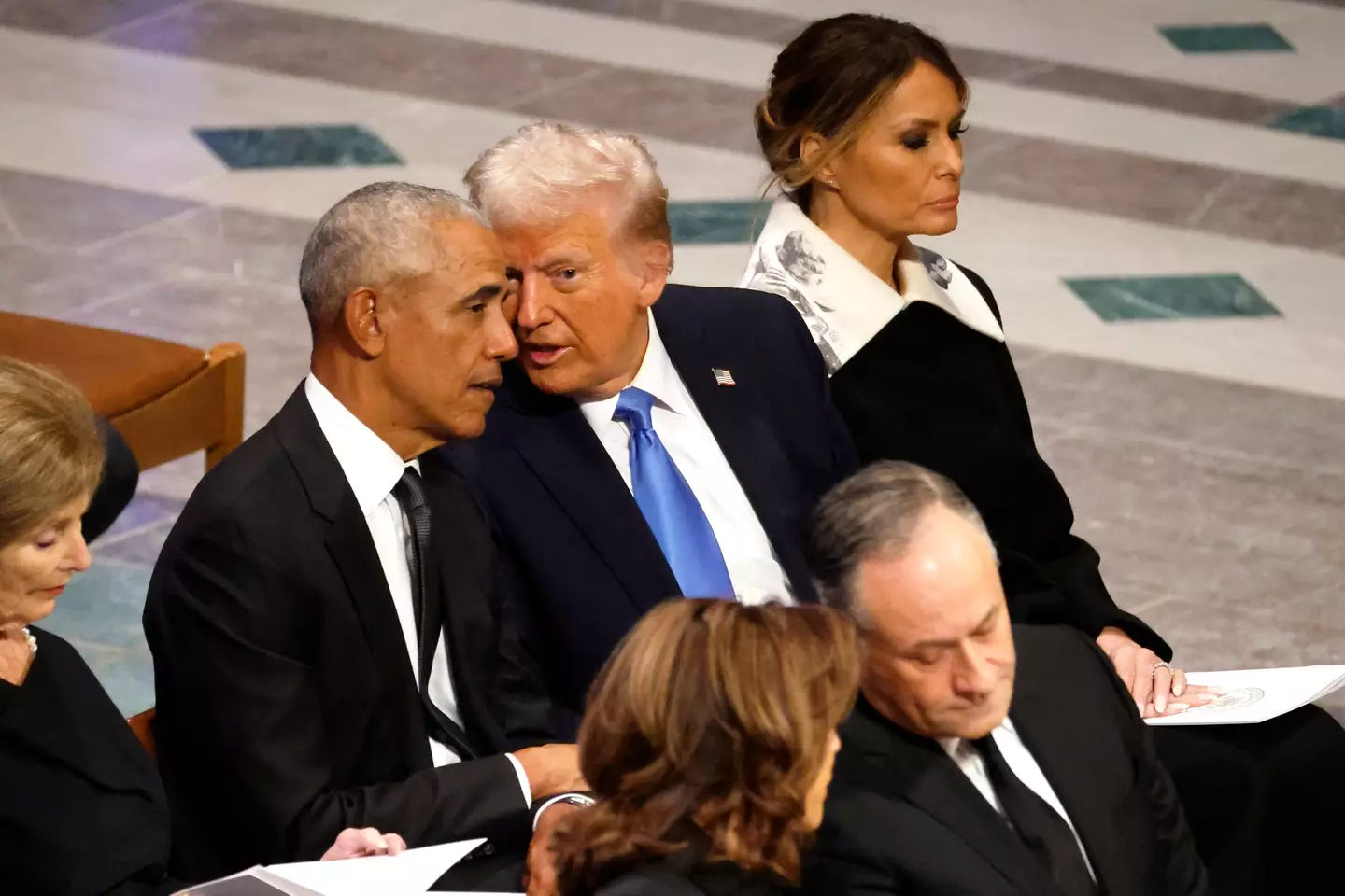 The pair were seen talking closely (Chip Somodevilla/Getty Images)