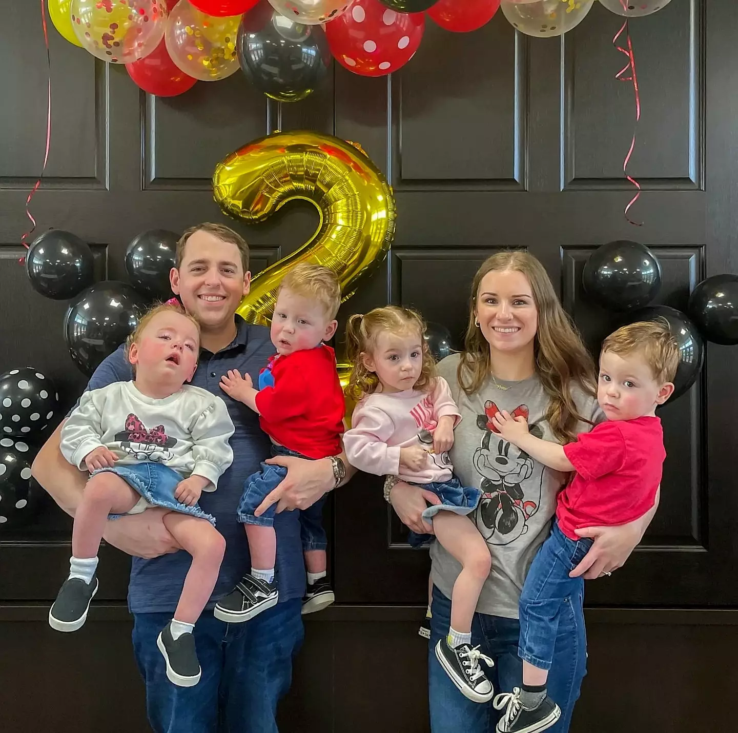 Hannah and Jacob's children celebrated their second birthday earlier this year.