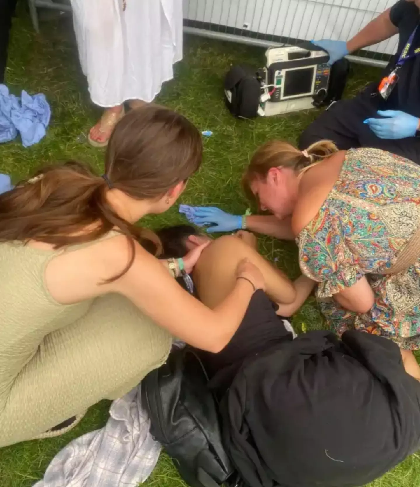 Chloe fell ill after taking a puff of a vape at Isle of Wight Festival.