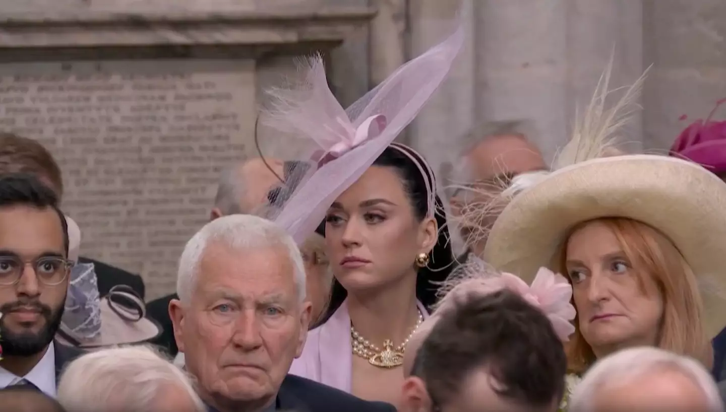 Katy Perry was spotted in the crowd for the coronation.