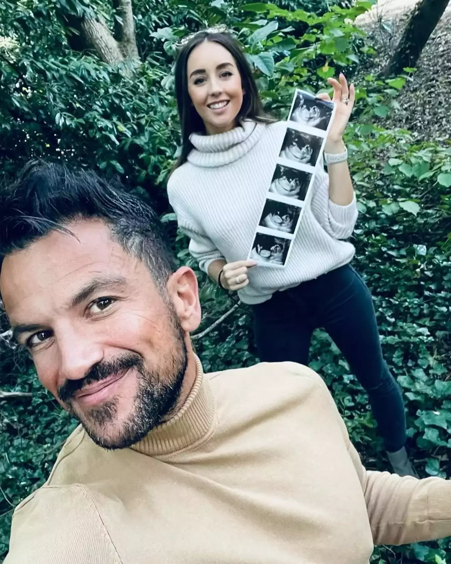 Peter Andre and wife Emily MacDonagh announced the exciting news on Instagram.