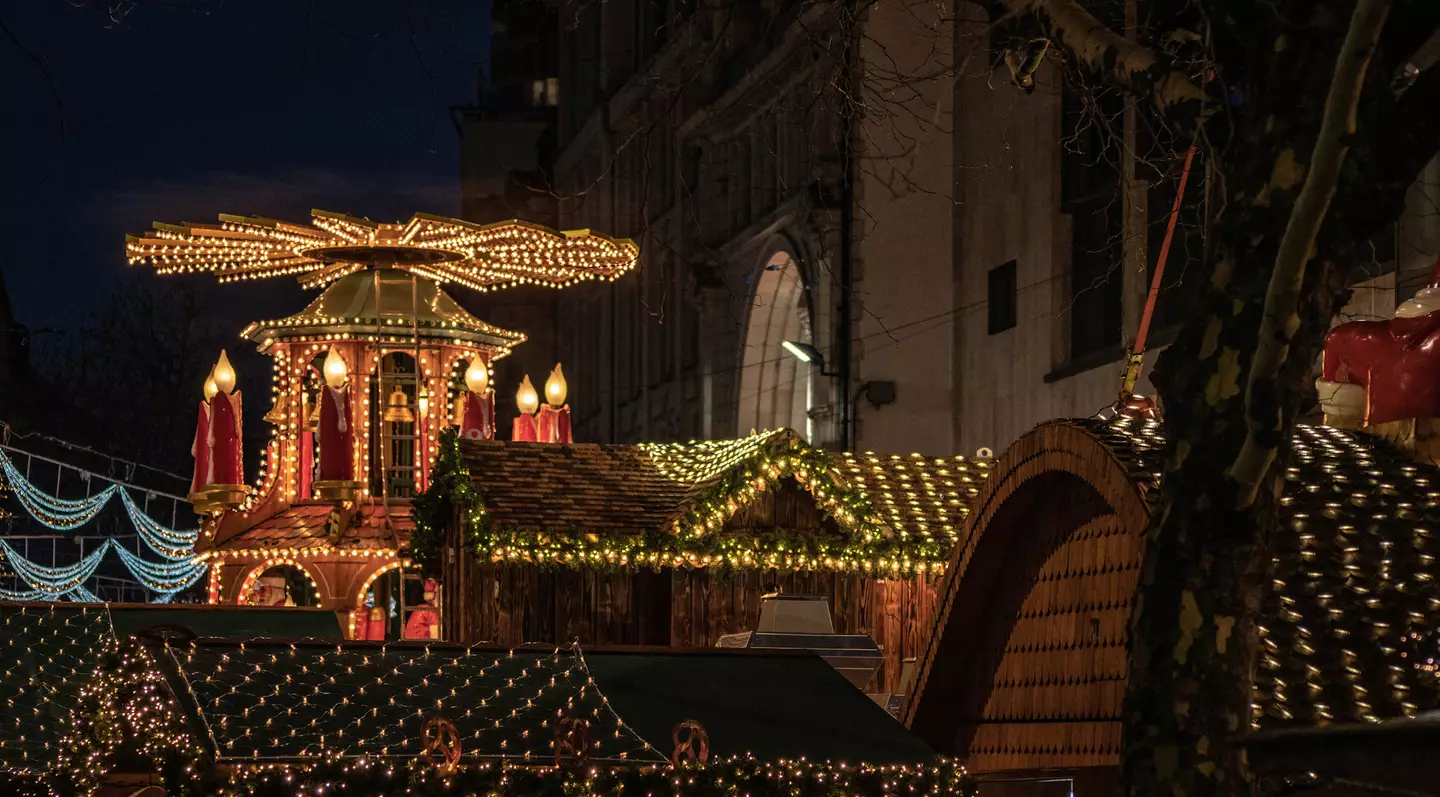 Enjoy some banging German grub at the Birmingham Frankfurt Christmas Market.