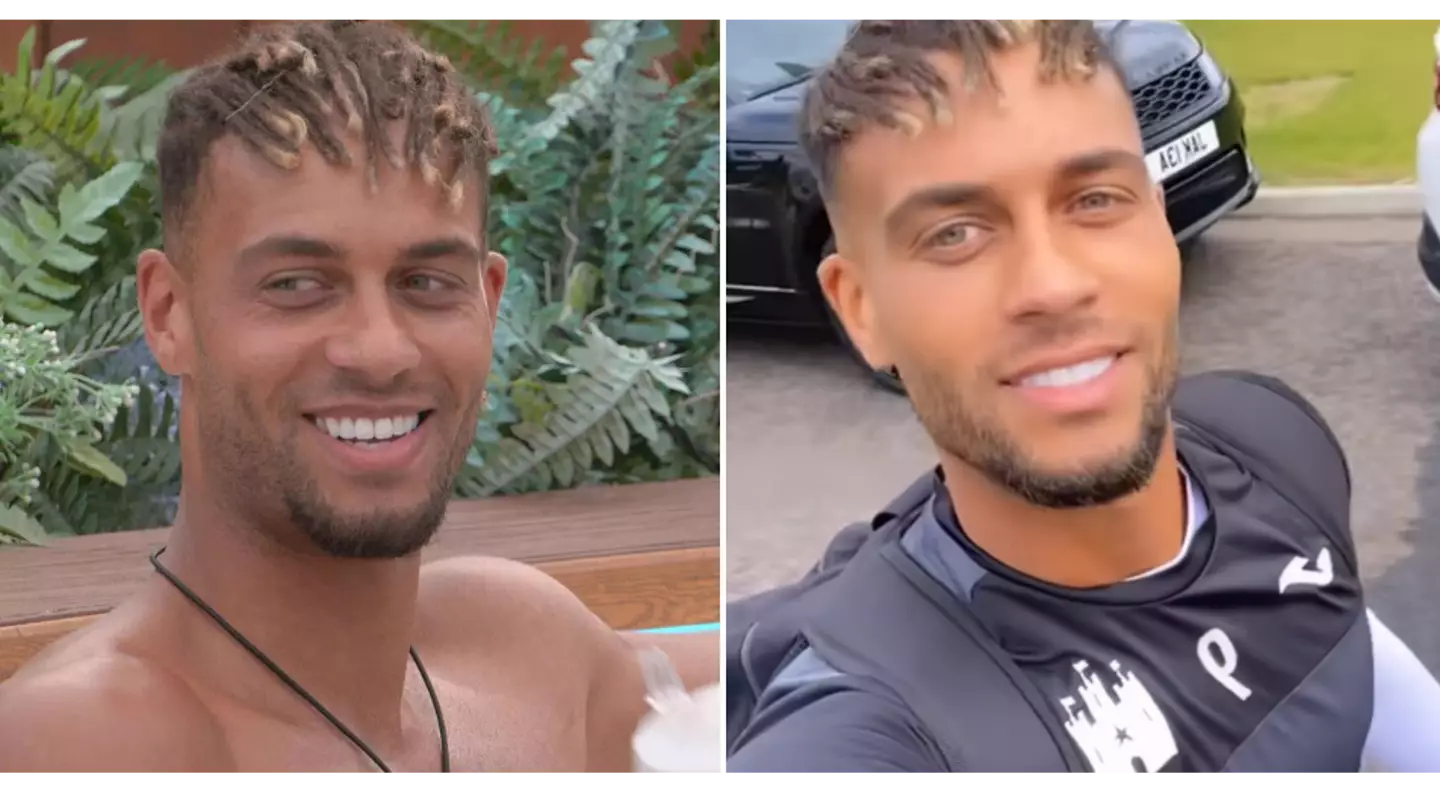 Love Island star Ouzy returns to his day job after being dumped from the villa