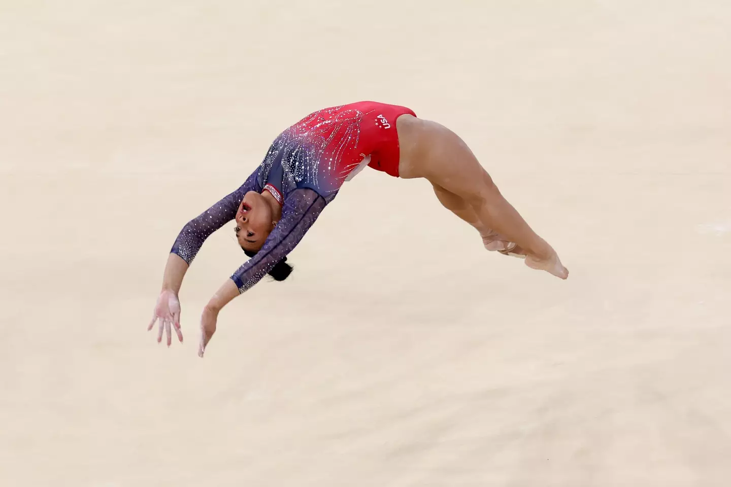 Facial expressions can determine an award-winning gymnast from an amateur. (Christian Petersen/Getty Images)
