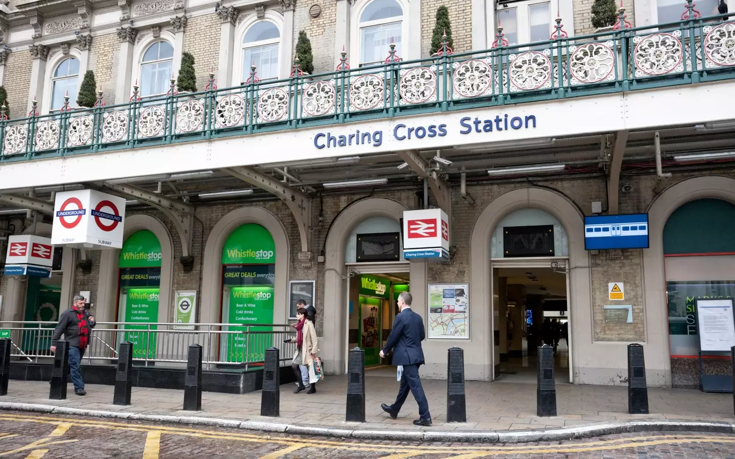 The officers worked at Charing Cross station (